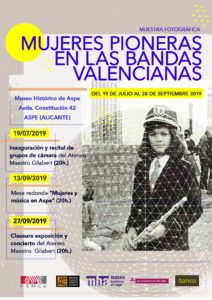 09-13-2019 CARTEL mujeres pioneras bandas musicales valencianas