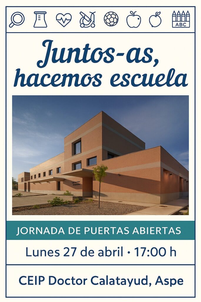 JORNADA PUERTAS ABIERTAS CEIP DOCTOR CALATAYUD CURSO 2026/2027