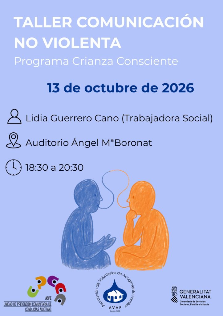 TALLER COMUNICACIÓN NO VIOLENTA (13 DE OCTUBRE DE 2026)